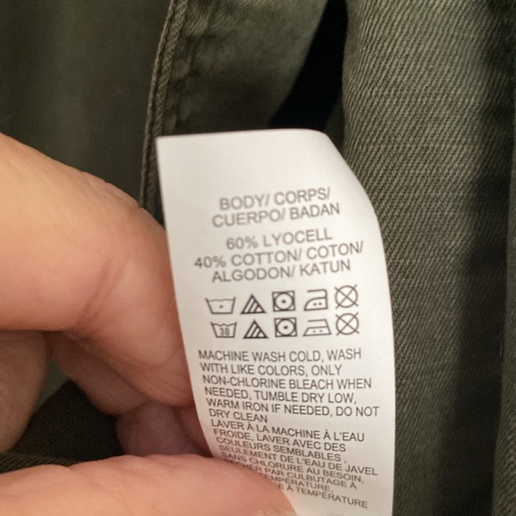 Lucky brand shacket, army green, size L - Picture 3 of 10